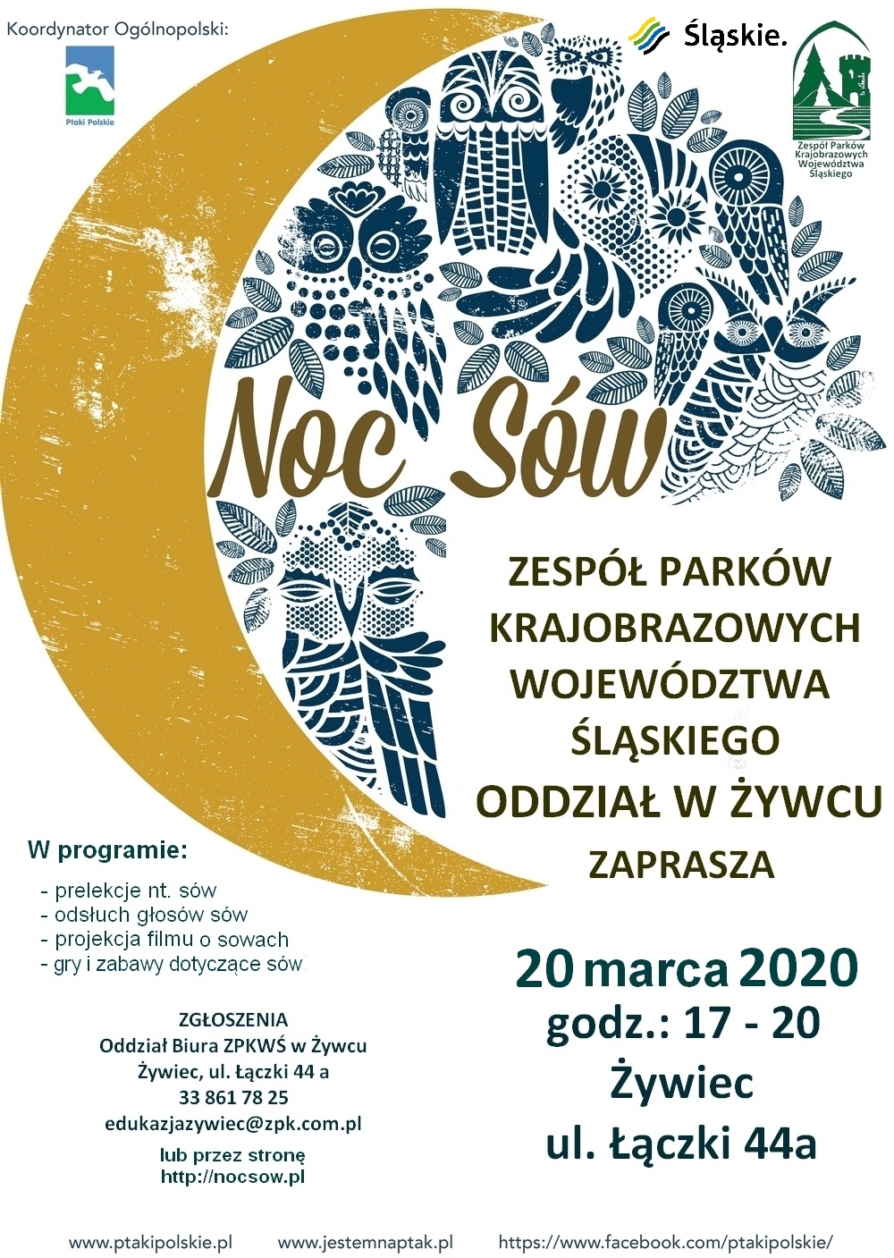 Noc Sow plakat wydarzenia lokalnego 2020