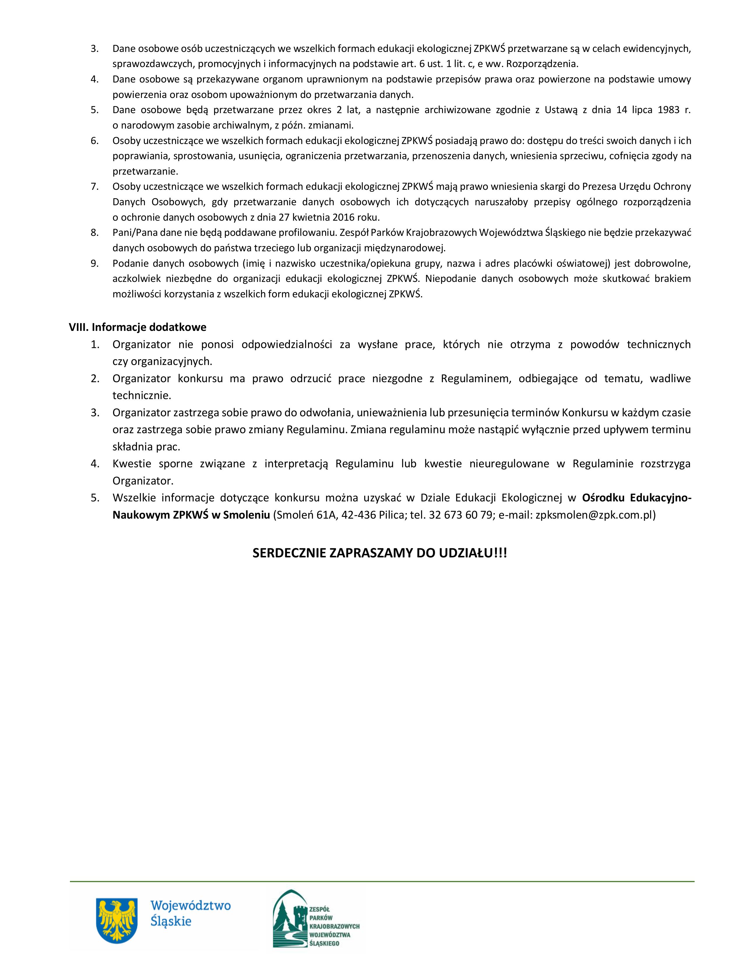 kolejna część regulaminu konkursu pn. "Owca na wypasie"