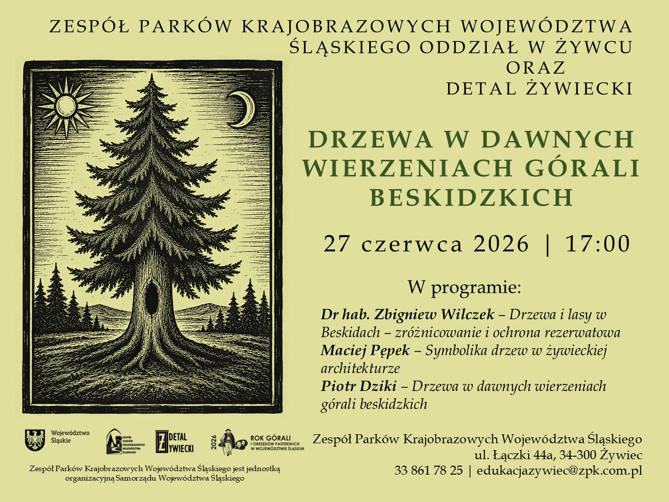 Zaproszenie na wykład „Drzewa w dawnych wierzeniach górali beskidzkich”