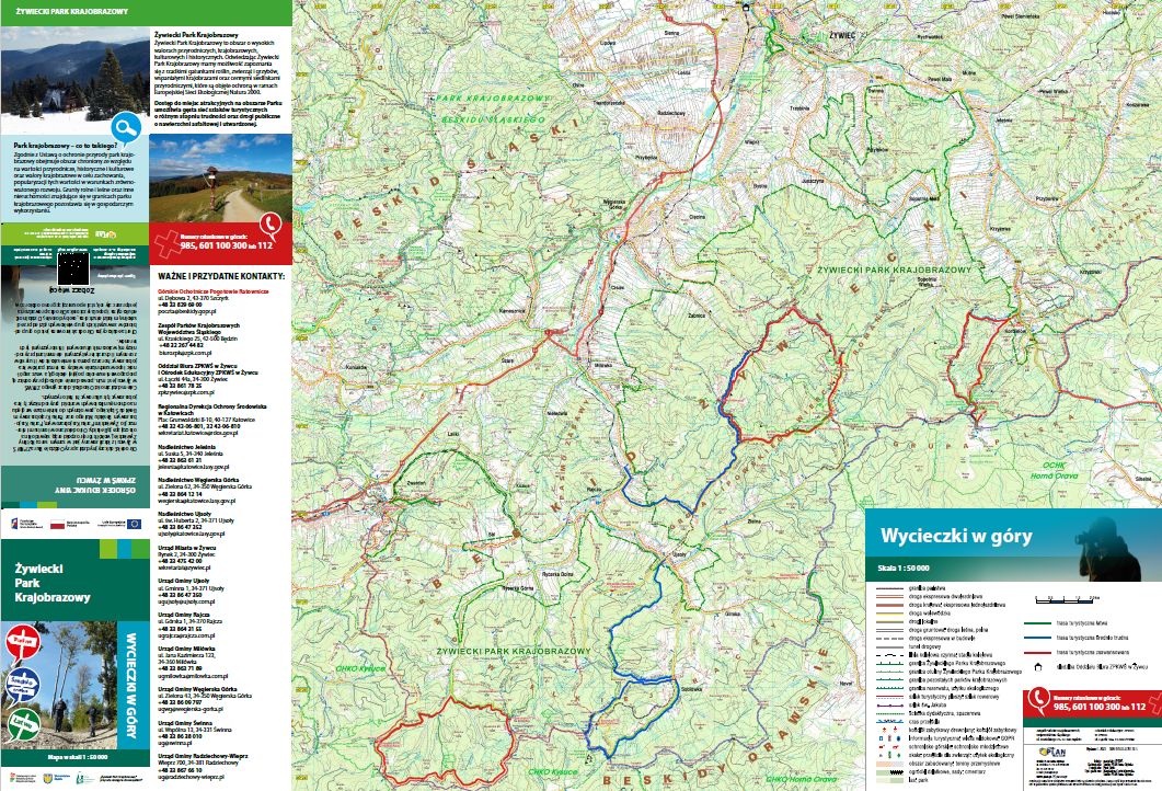 Mapa Wycieczki w góry 1