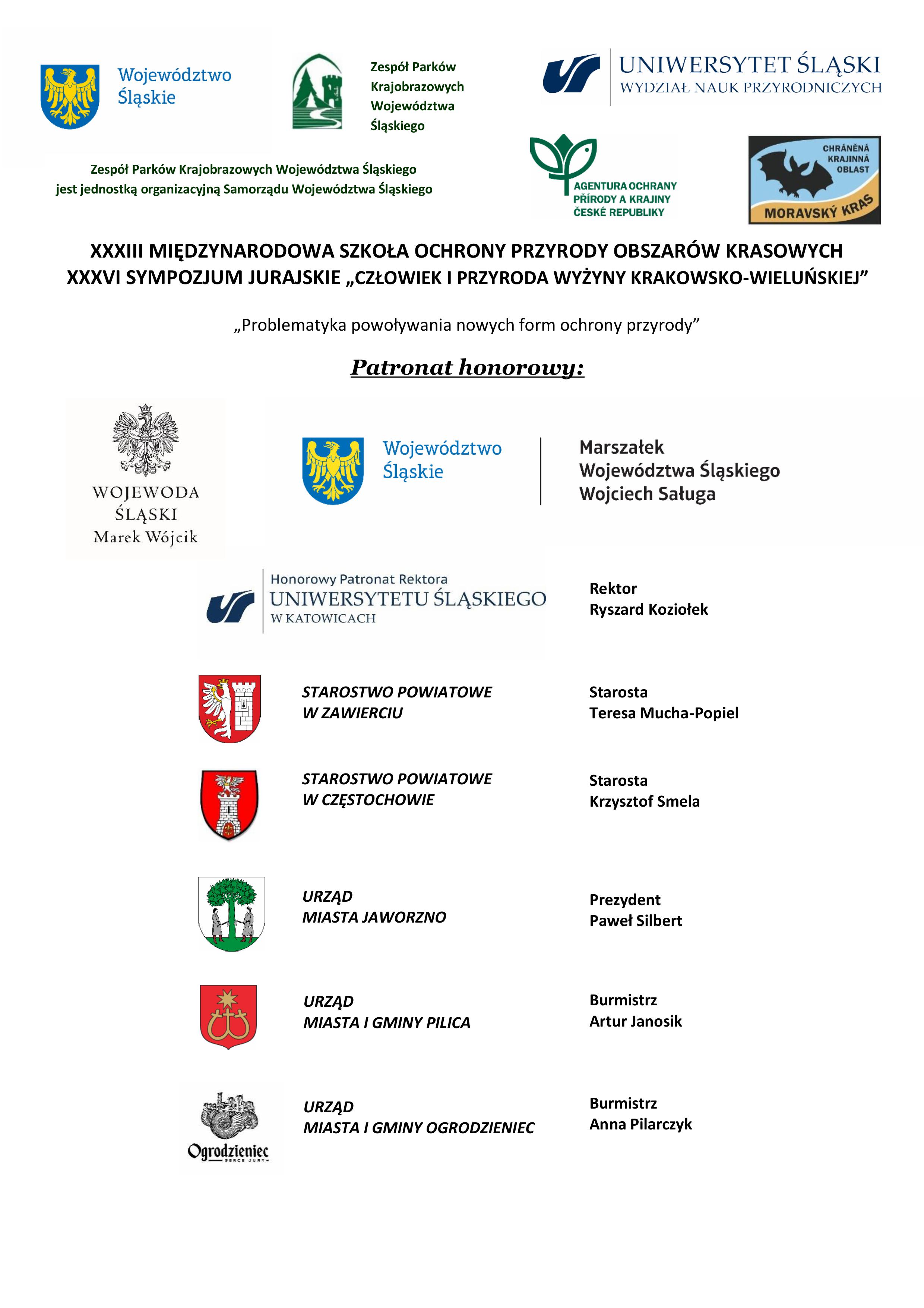 strona podglądowa drugiego komunikatu dot. konferencji - patronaty i partnerzy